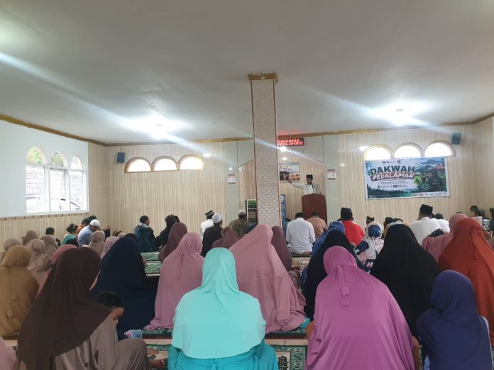 KH Naspi Arsyad mengisi ceramah Program Dakwah Pedalaman Hidayatullah Gowa.